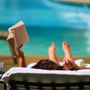 Reading by the Pool