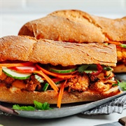 Scrambled Tofu Breakfast Bánh Mì