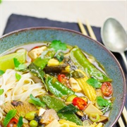 Spicy Green Vegan Chicken Pho