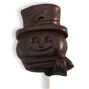 Krause's Homemade Candy Dark Chocolate Snowman Pop
