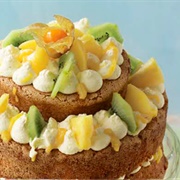 Fruity Cake W/Fresh Fruit