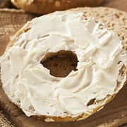 Toasted Bagel With Cream Cheese