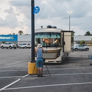 Stay Overnight at Walmart Parking Lot