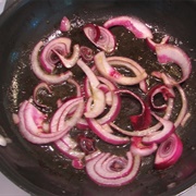 Sautéed Red Onion