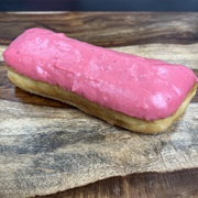 Rose Iced and Cream-Filled Long John (Johnny Donutseed)