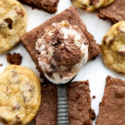 Cookie Dough Brownie Ice Cream