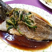 Steamed Grouper With Soy Sauce