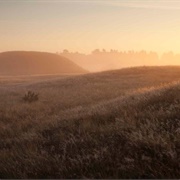 Mounds of Sutton Hoo, Suffolk, England