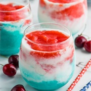 Red White and Blue Wine Slushies