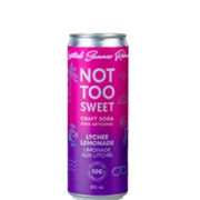 Not Too Sweet Craft Soda Lychee Lemonade