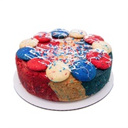 Mini Melanie Red, White, & Blue Cookie Cake