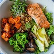 Ancient Grain Bowl With Salmon