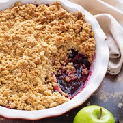 Apple and Mixed Berry Crumble