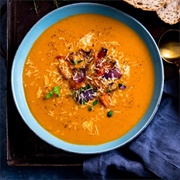 Red Pepper & Roasted Vegetable Soup