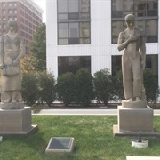 'Peace' and 'Harvest' Sculptures