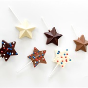 Top This Chocolate Red, White & Blue Star Chocolate Pops