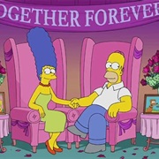 Homer Simpson and Marge Simpson