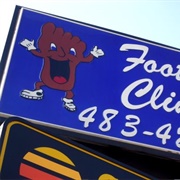 The Happy Foot/Sad Foot Sign (Permanently Closed)