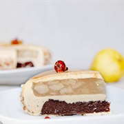 Pear Mousse Cheesecake