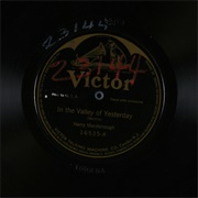 In the Valley of Yesterday - 	Harry MacDonough