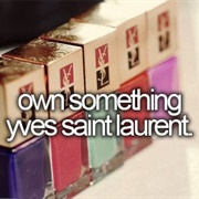 Own Something Yves Saint Laurent