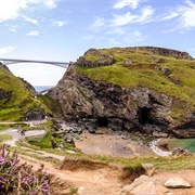 Tintagel Castle Hill, Cornwall, England