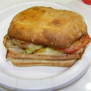 Hot Turkey and Provolone Sandwich