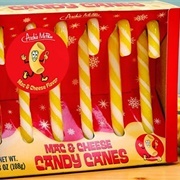 Mac Cheese Candy Canes