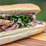 Pulled Pork and Provolone (Heaping Hoggy) Sandwich