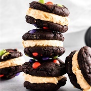 Halloween Monster Cookies Creamy Peanut Butter Frosting