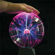 Touch a Plasma Ball Lamp