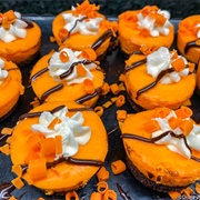 Orange Chocolate Cheesecake Bites