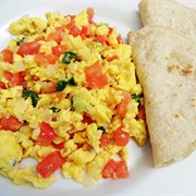 Huevos a La Mexicana in Mexico