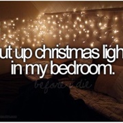 Put Up Christmas Lights in My Bedroom