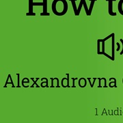Alexandrovna