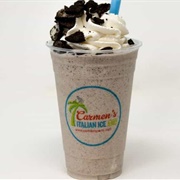 Carmen's Italian Ice Oreo Milkshake