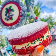 Holiday Red Velvet Whoopie Pie