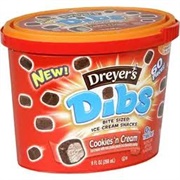 Dreyer's Dibs Cookies 'N Cream Ice Cream Snacks
