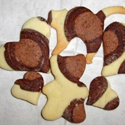 Vegan Leopard Cookies