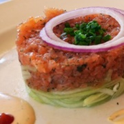 Tartare De Saumon Légèrement Fumé