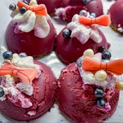 Blueberry Mousse Dome Cakes