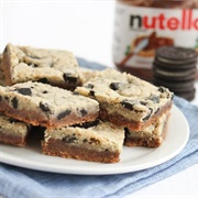 Double Nutella Oreo Cookie Bars