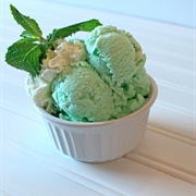 White Chocolate Mint Ice Cream