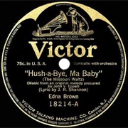 Missouri Waltz (Hush-A-Bye, Ma Baby) - 	Elsie Baker