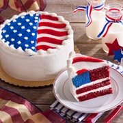 O&H Danish Bakery Flag Layer Cake