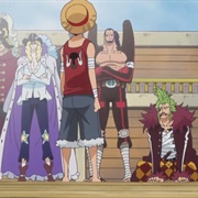 744. No Way Out! Admiral Fujitora's Ruthless Pursuit!