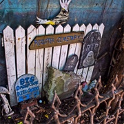 Blue Heaven Rooster Cemetery