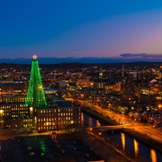 Wannalancit Mills Smokestack Christmas Tree
