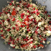 Pomegranate Walnut Feta Cous Cous