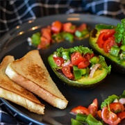 Vegetable-Stuffed Avocado and Toast